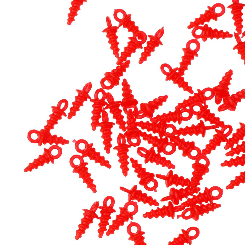 100pcs Bait Screws Pop Up Pegs / Screws Carp Fishing Chod Rigs