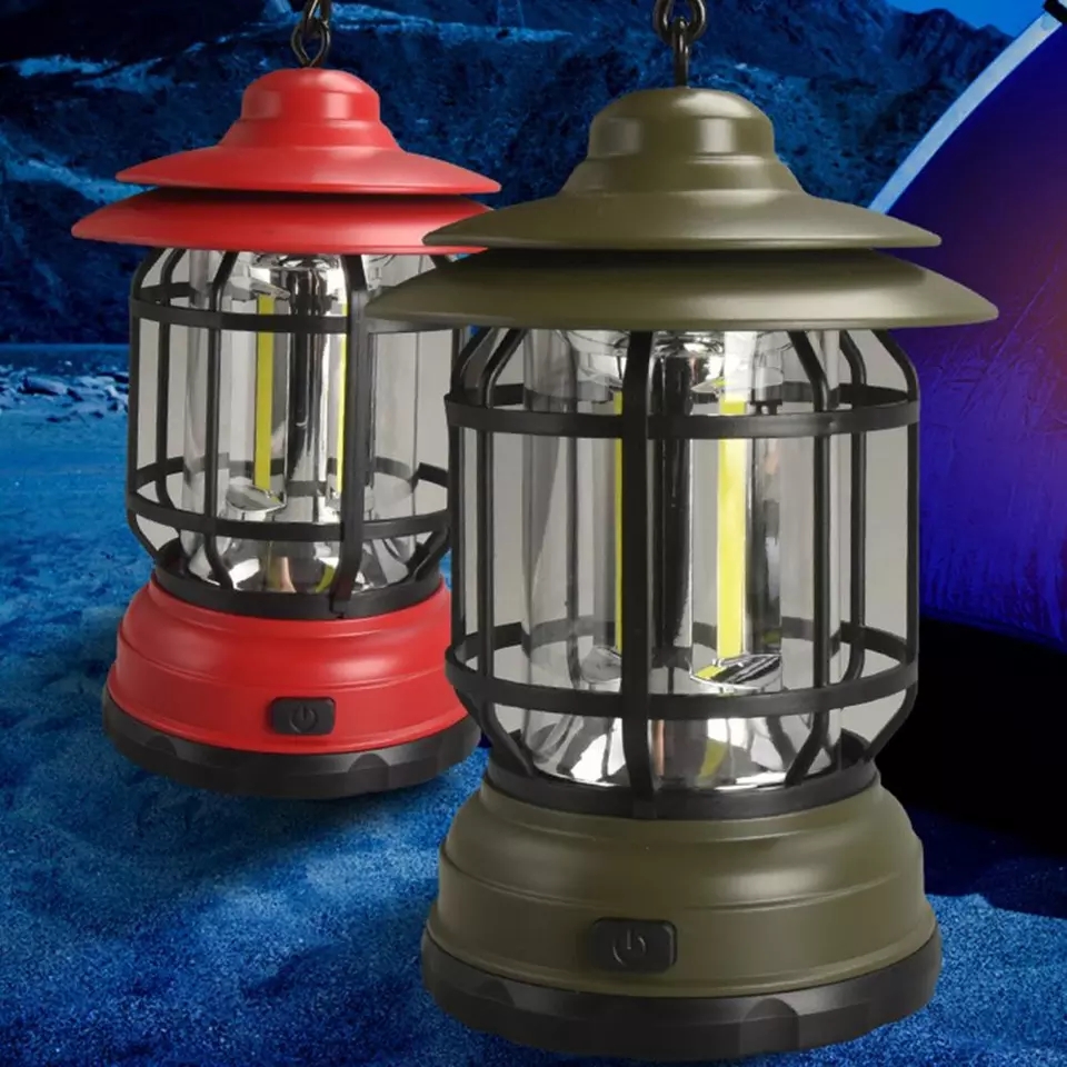 (tặng kèm pin) Đèn lồng  cầm tay cắm trại , trang trí COB xài 3 pin 2a   siêu sáng - đèn pin led  siêu sáng - đèn pin cầm  tay  - đèn dã ngoại cắm trại -  đèn bão - đèn ngoài trời -den pin - den cam tay mini