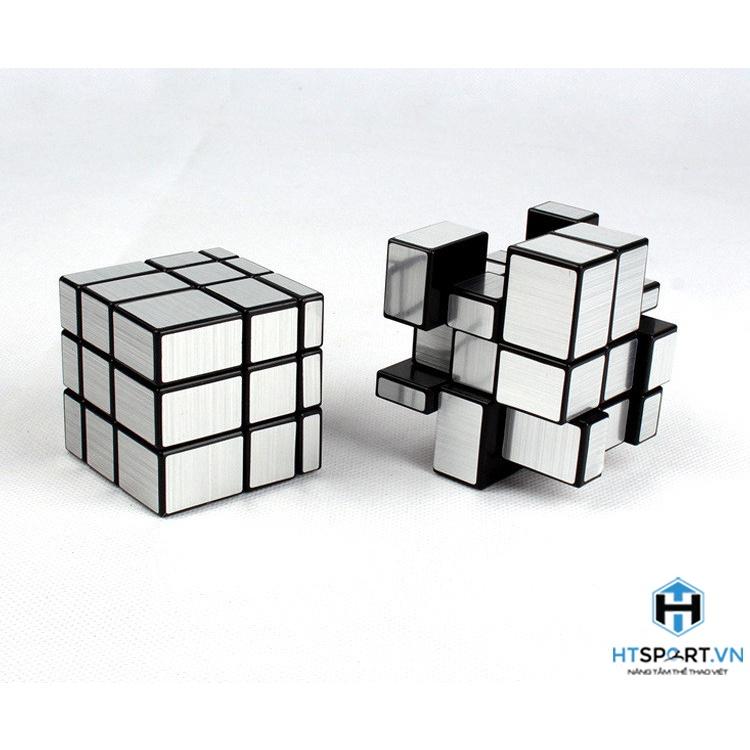RuBik Tráng Gương Bạc, Rubik 3x3 Lập Phương Viền Đen - Phát Triễn IQ Cao Cấp