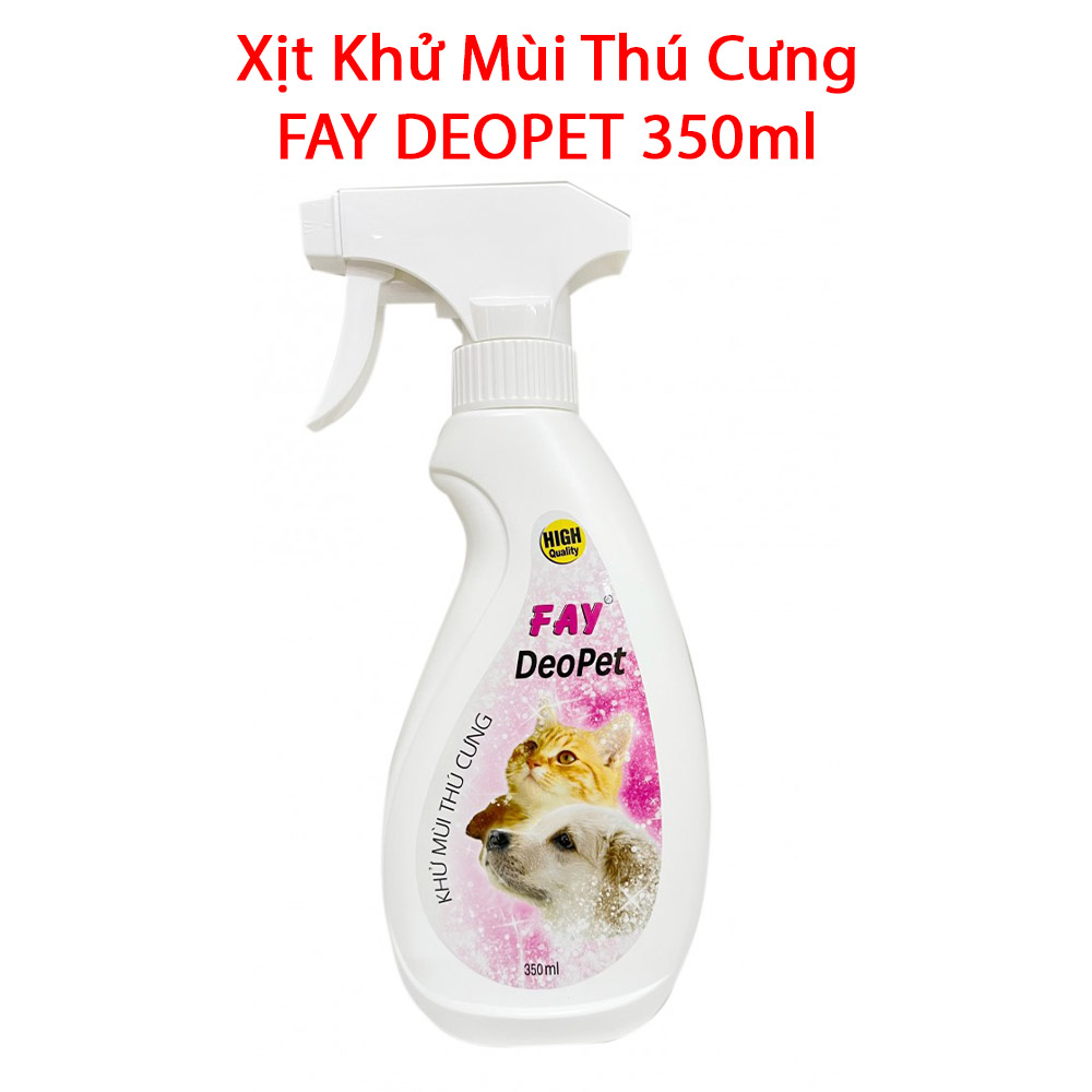 Xịt Khử Mùi Khử Khuẩn Cho Thú Cưng Chó Mèo Fay DeoPet 350ml - YonaPetshop