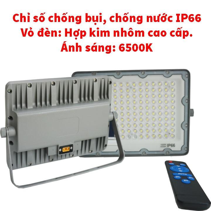 Đèn pha năng lượng mặt trời Xenon Deluxe cao cấp chính hãng DL03-100W