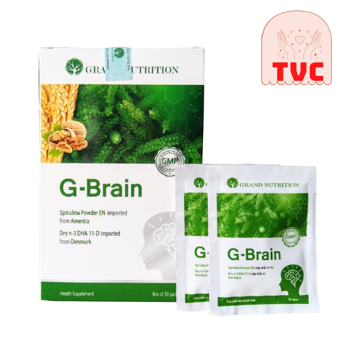 Cốm Trí Não G-Brain, Cốm Sữa Tảo Non Hỗ Trợ Phát Triển Trí Não Cho Trẻ Em