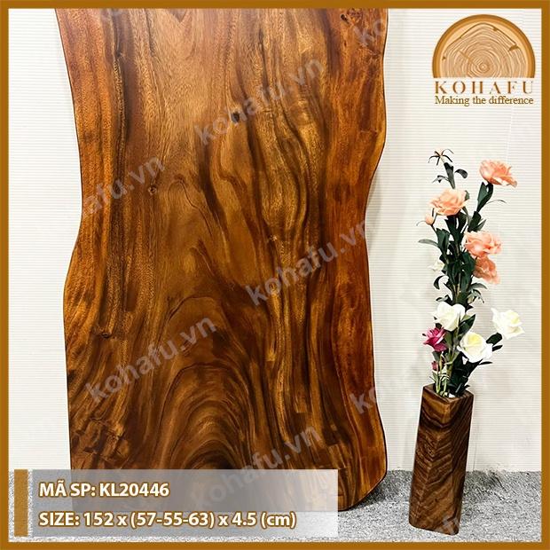Mặt Bàn Dài Phòng Ăn Mặt Gỗ Tự Nhiên - KL20446