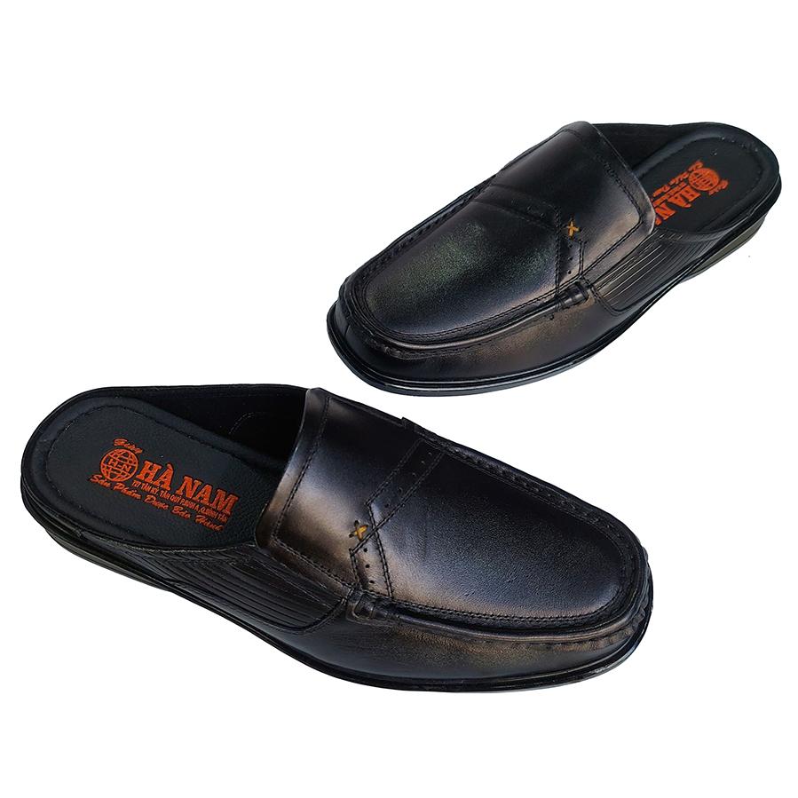 Dép Bít Mũi Nam HÀ NAM Da Bò Thật Cao Cấp GSB20163