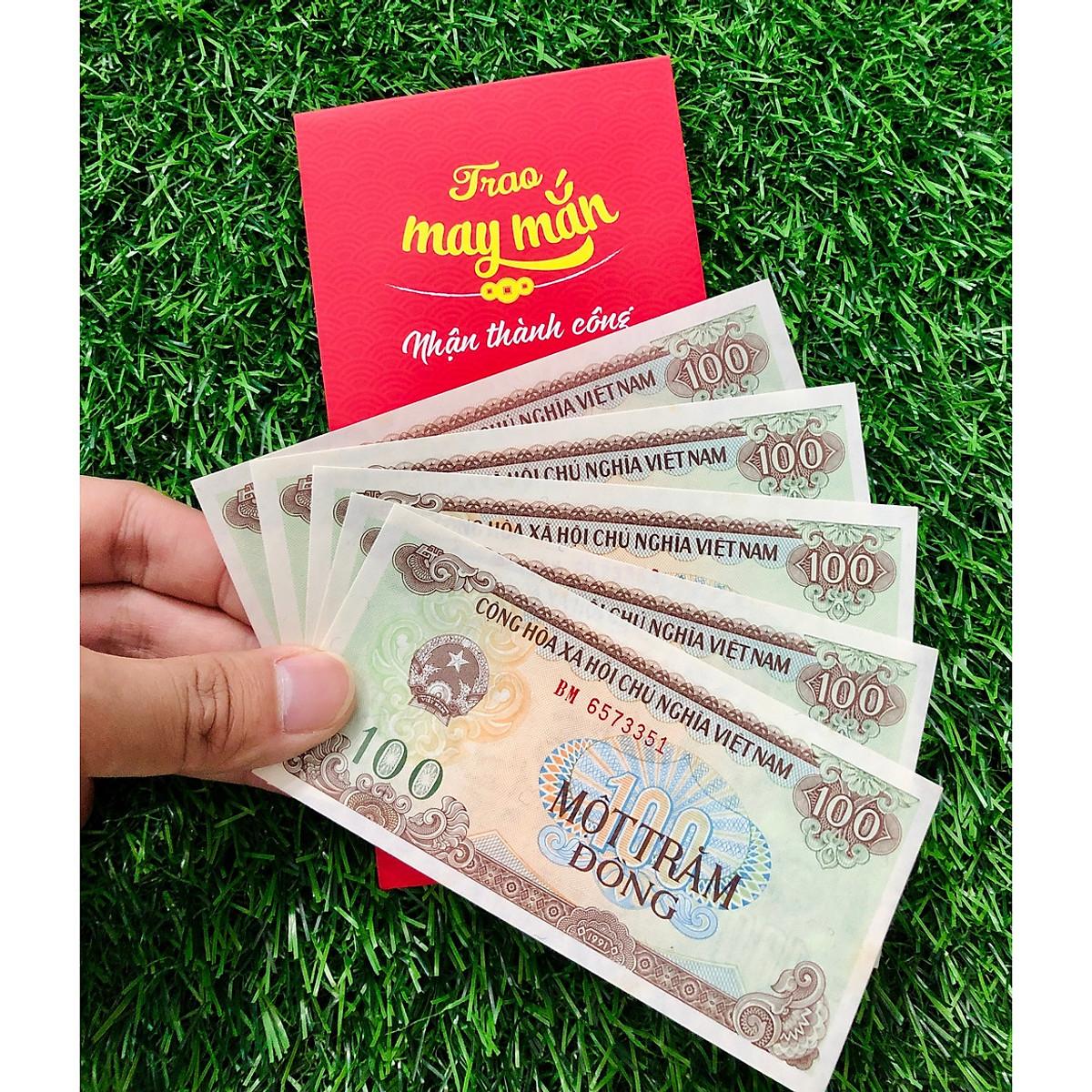 COMBO 5 Tờ 100 đồng 1991 Việt Nam BOT Cai Lậy - tặng kèm bào lì xì