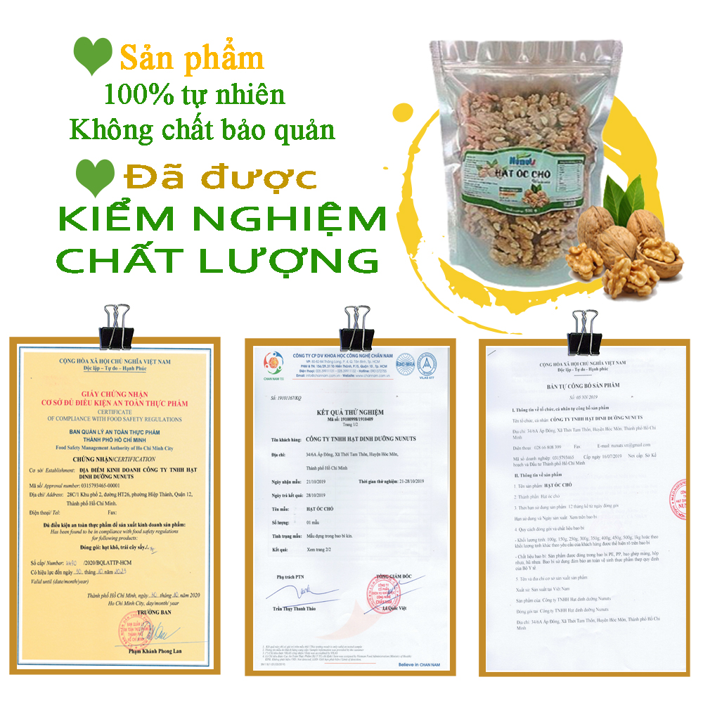 Hạt óc chó đã tách vỏ Nunuts, loại 1, hạt mùa vụ mới, mới không hôi dầu ăn liền hoặc làm sữa hạt