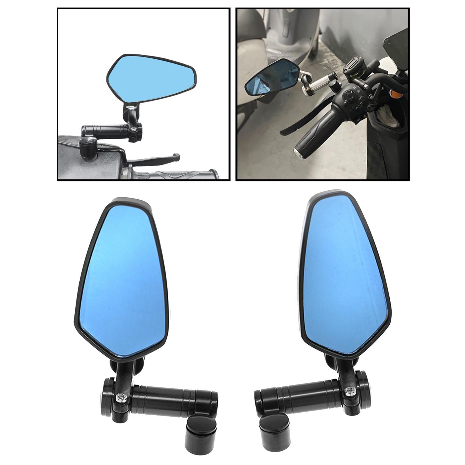 2Pcs Motorcycle Rearview Side Mirrors Rear View Mirrors Fits for Most Motorbikes Scooters