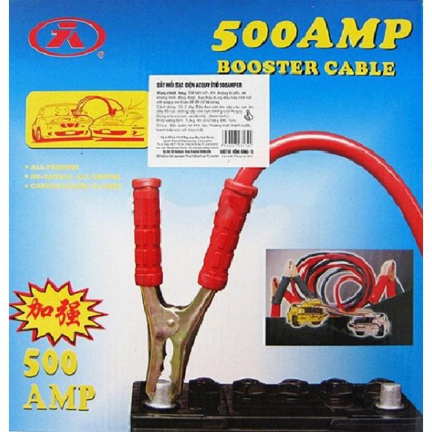 Dây mồi sạc điện ắc quy 500amp cho ô tô