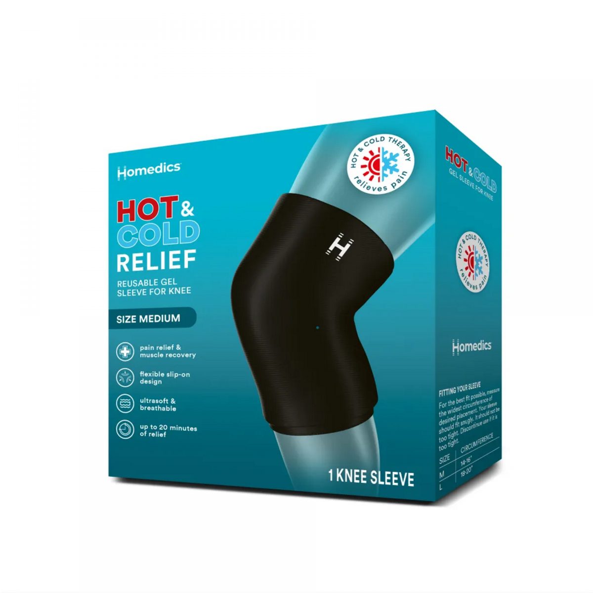 Bao massage giảm đau nóng lạnh cho đầu gối HoMedics SR-GKM800J Hàng chính hãng