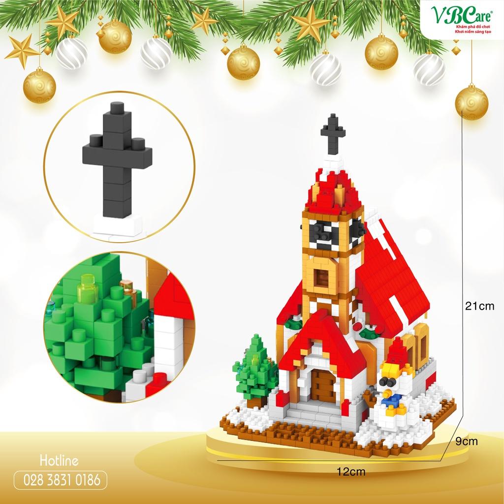 Đồ chơi micro blocks xếp khối thánh đường Noel VBC-8419A