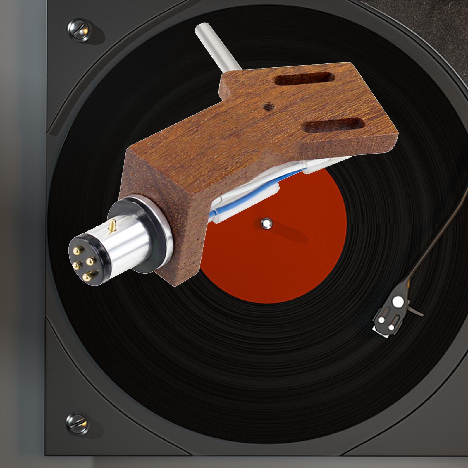 Turntable Headshell Wooden Phono cartridges Durable Universal hardwares Record Player pointer Stand Phono Accessory Phono Stylus cartridges Rack