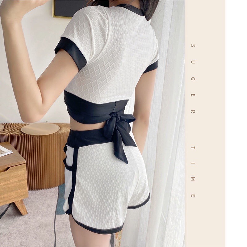 Đồ bơi nữ kín đáo, Đồ bơi nữ đi biển ba mảnh vải mềm mại co giãn 4 chiều kiểu dáng thời trang cao cấp