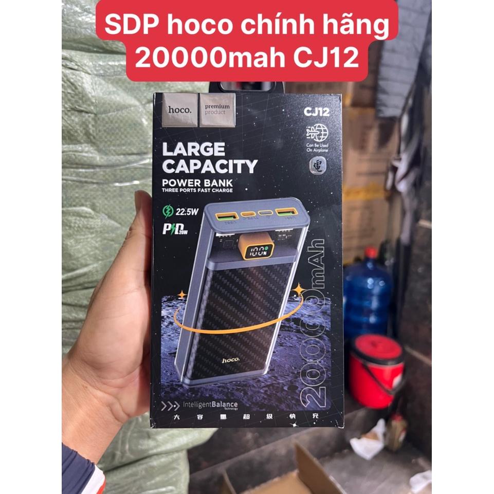 Sạc Dự Phòng Hoco CJ11/CJ11A/CJ12/CJ12A 20000mah, Sạc Nhanh 20W QC3.0, Chất Liệu ABS Chống Cháy. Bảo Hành 12 Tháng