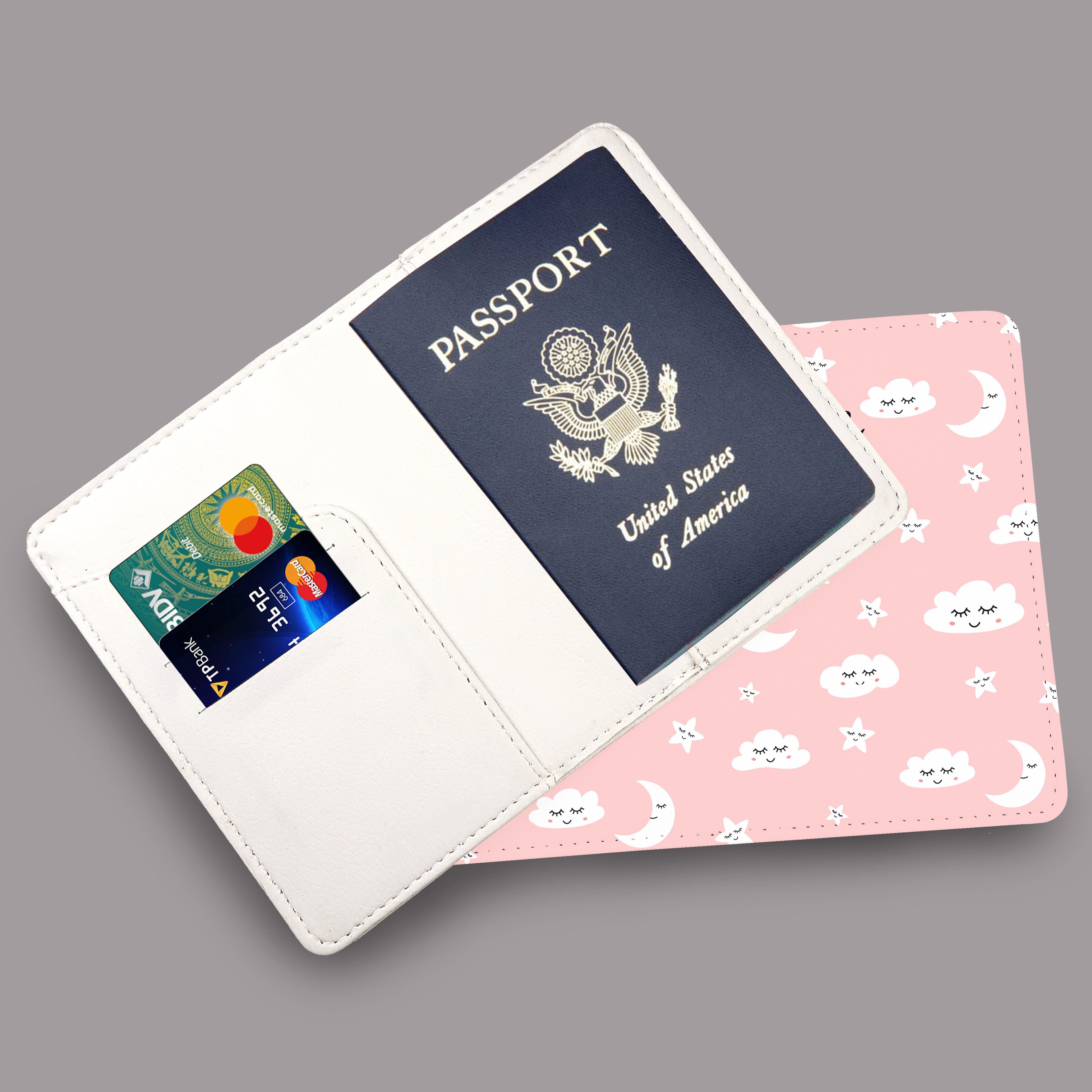 Bao Da Hộ Chiếu Du Lịch Hoạ Tiết CUTE - Ví Đựng Passport Và Phụ Kiện Cá Tính - PPT095