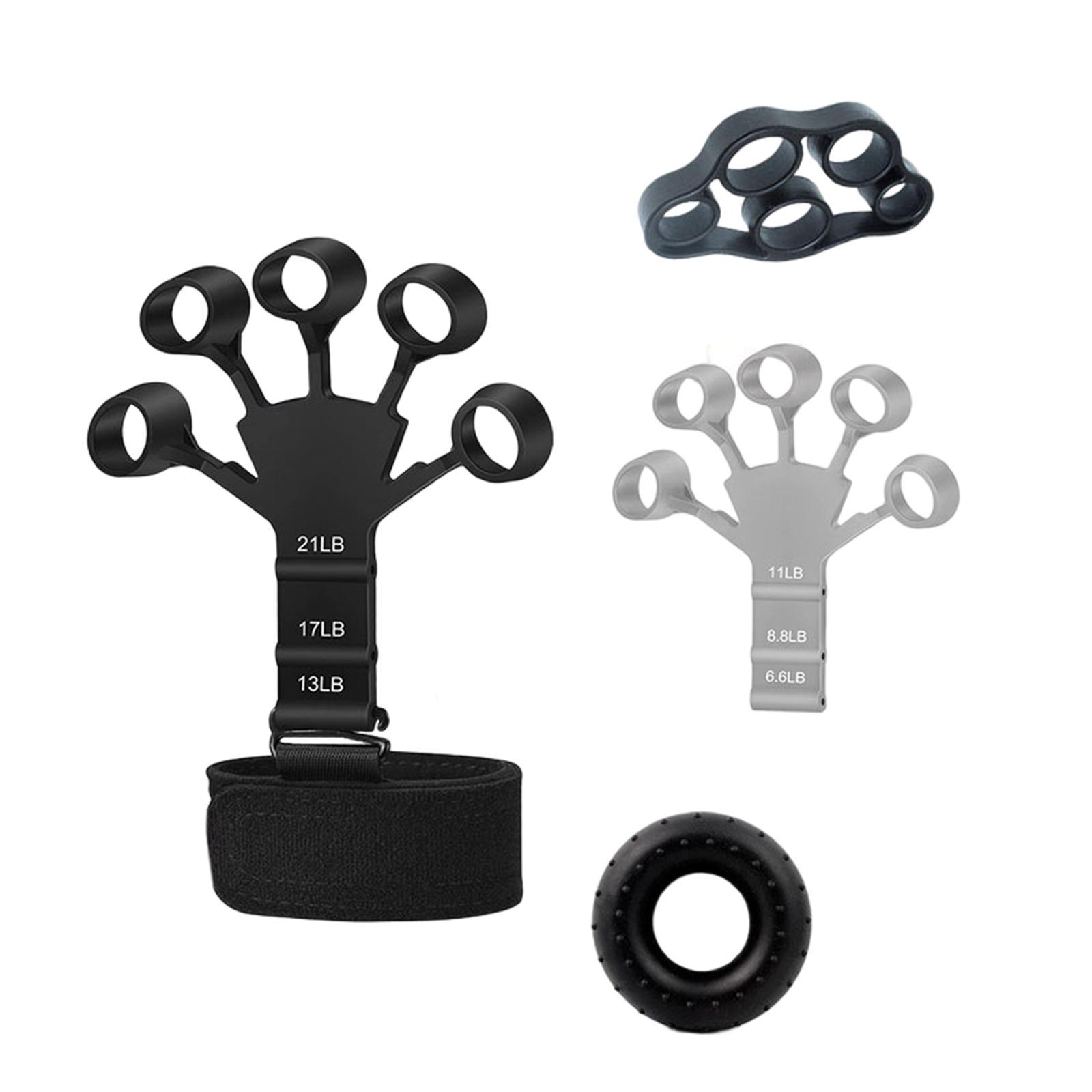 Hand Grip Strengthener Set Hand Grip Trainer 3Pcs Finger Exerciser Stretcher