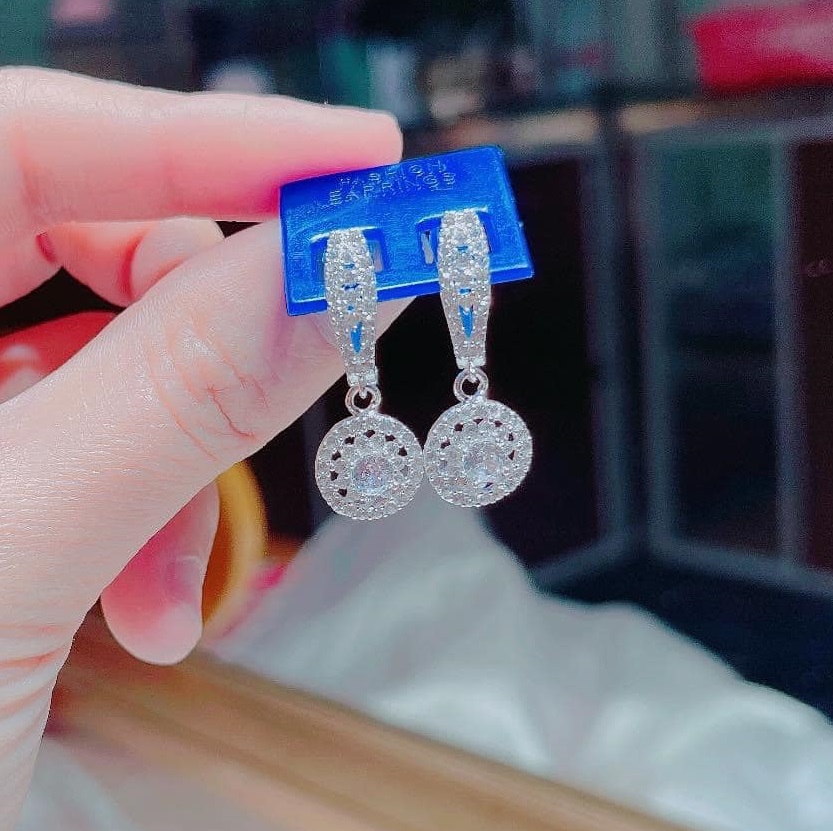 Bông tai bạc thời trang cá tính chất liệu bằng bạc s925 SA0050 - Bạc trang sức PKG