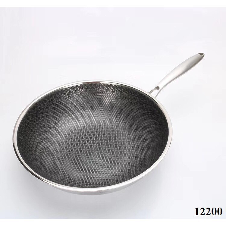 CHẢO CHỐNG DÍNH TỔ ONG CÁN KIM LOẠI - SÂU LÒNG 32CM