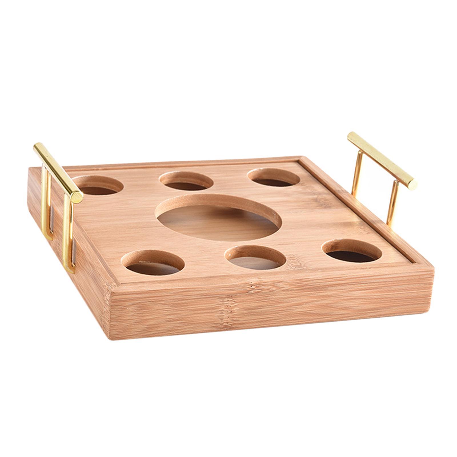 Glass Tray Holder Serving Tray Display Rack Base for Cabinet Party Kitchen