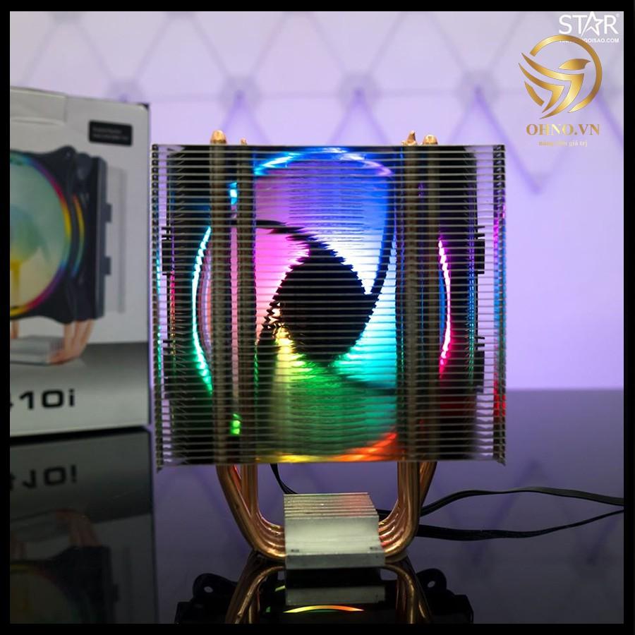 Fan CPU VSP COOLER MASTER T410i - LED RGB Quạt Tản Nhiệt Khí Máy Tính Làm Mát CPU Có Gắn LED - Hàng Chính Hãng