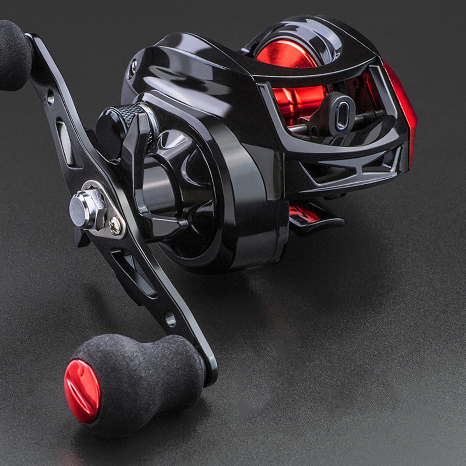 2xBaitcasting Reels 7.2:1 Gear Ratio Fishing Reel 8kg Max Drag Right Hand