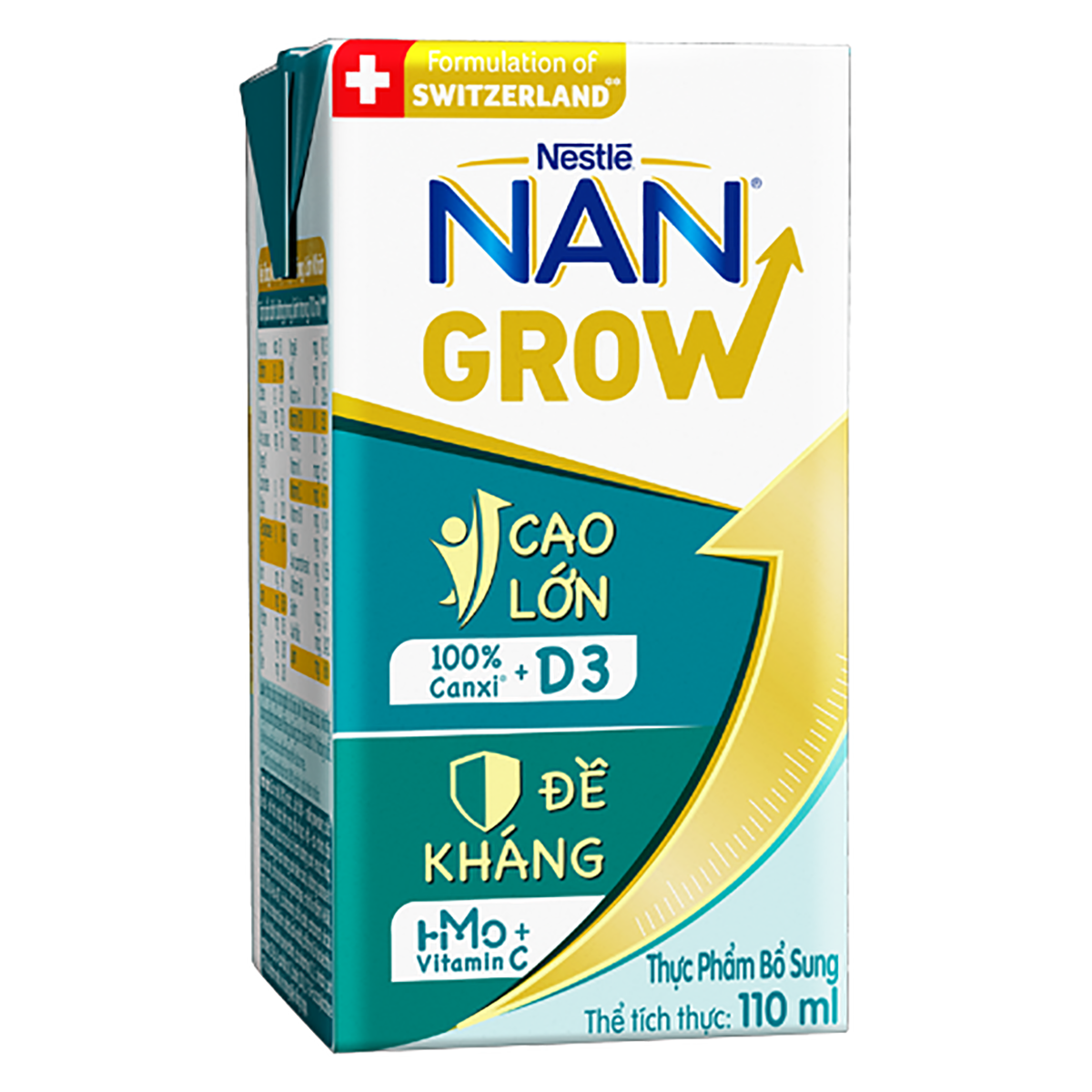 [Mua 1 Tặng 1] Thùng 36 hộp Sữa pha sẵn Nestlé NANGROW 110ml/hộp sữa mát công thức từ Thụy Sĩ 100% Canxi giúp bé cao lớn vượt trội 9(4 x 110ml) (1 tuổi trở lên)