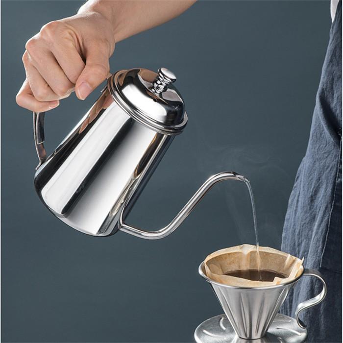 Ấm pha cafe cổ ngỗng Inox 304 cao cấp 650ml