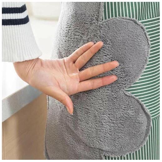 Tạp dề kẻ hoa, CÓ KHĂN LAU TAY BÊN HÔNG, CÓ TÚI ĐỂ ĐIỆN THOẠI, chống thấm nước, Tạp Dề Nấu Ăn ,Học Vẽ Có Lót Tay