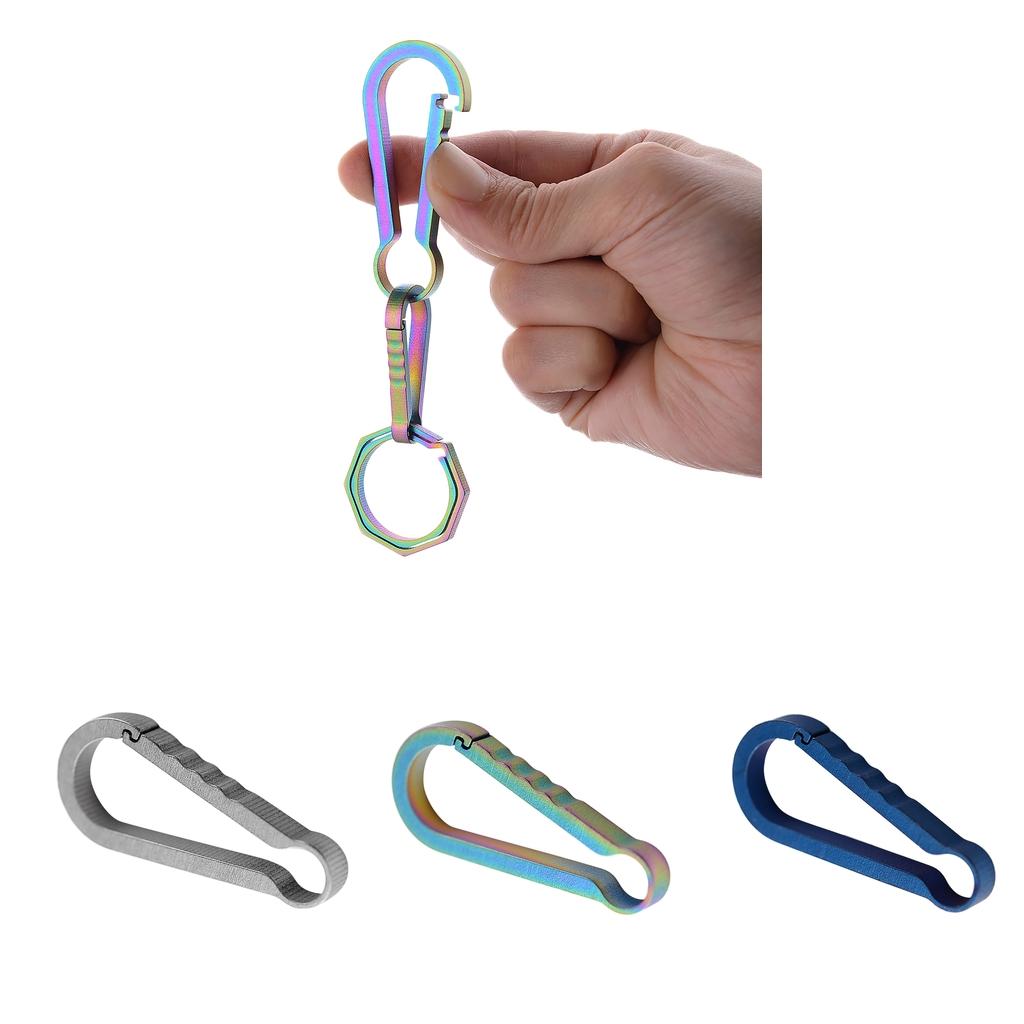 Móc Khóa Hợp Kim Titan Khóa Mùa Xuân Snap Hook Clip Ngoài Trời