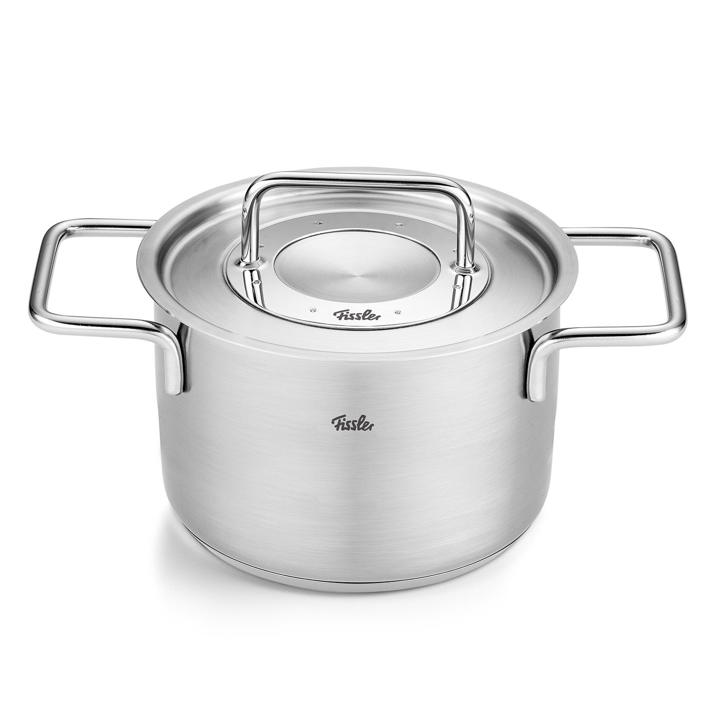 Bộ nồi Fissler Pure 5 món nắp inox có quánh - Hàng chính hãng