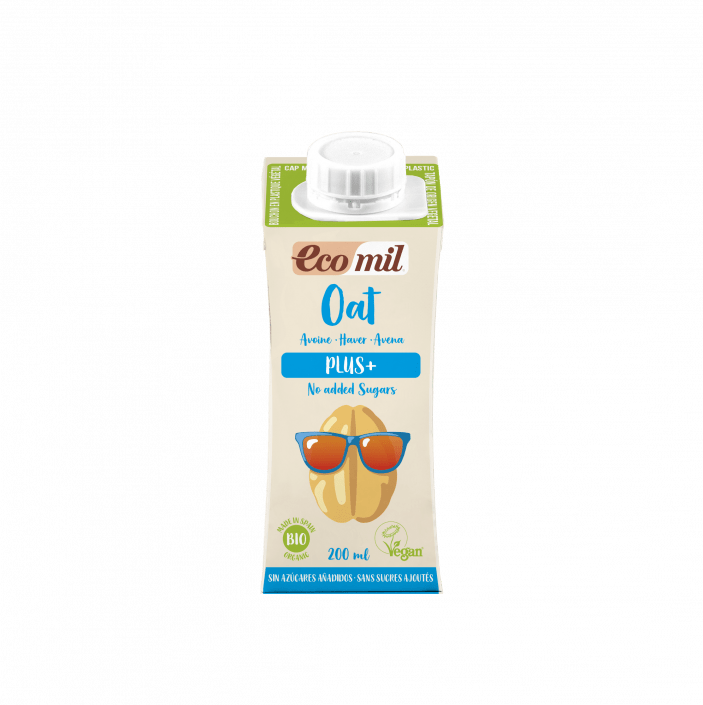 Sữa Yến Mạch Không Thêm Đường Hữu Cơ Ecomil  - Ecomil Oat No Added Sugar Plus Bio