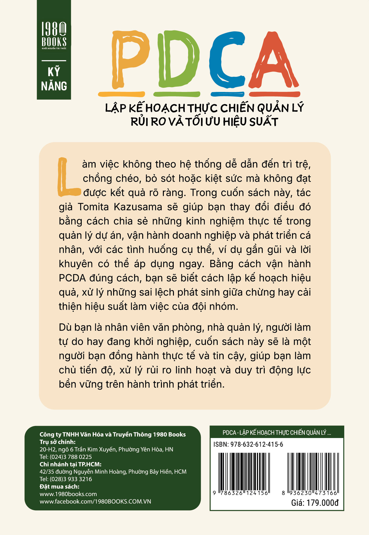 Sách PDCA – Lập kế hoạch thực chiến quản lý rủi ro và tối ưu hiệu suất