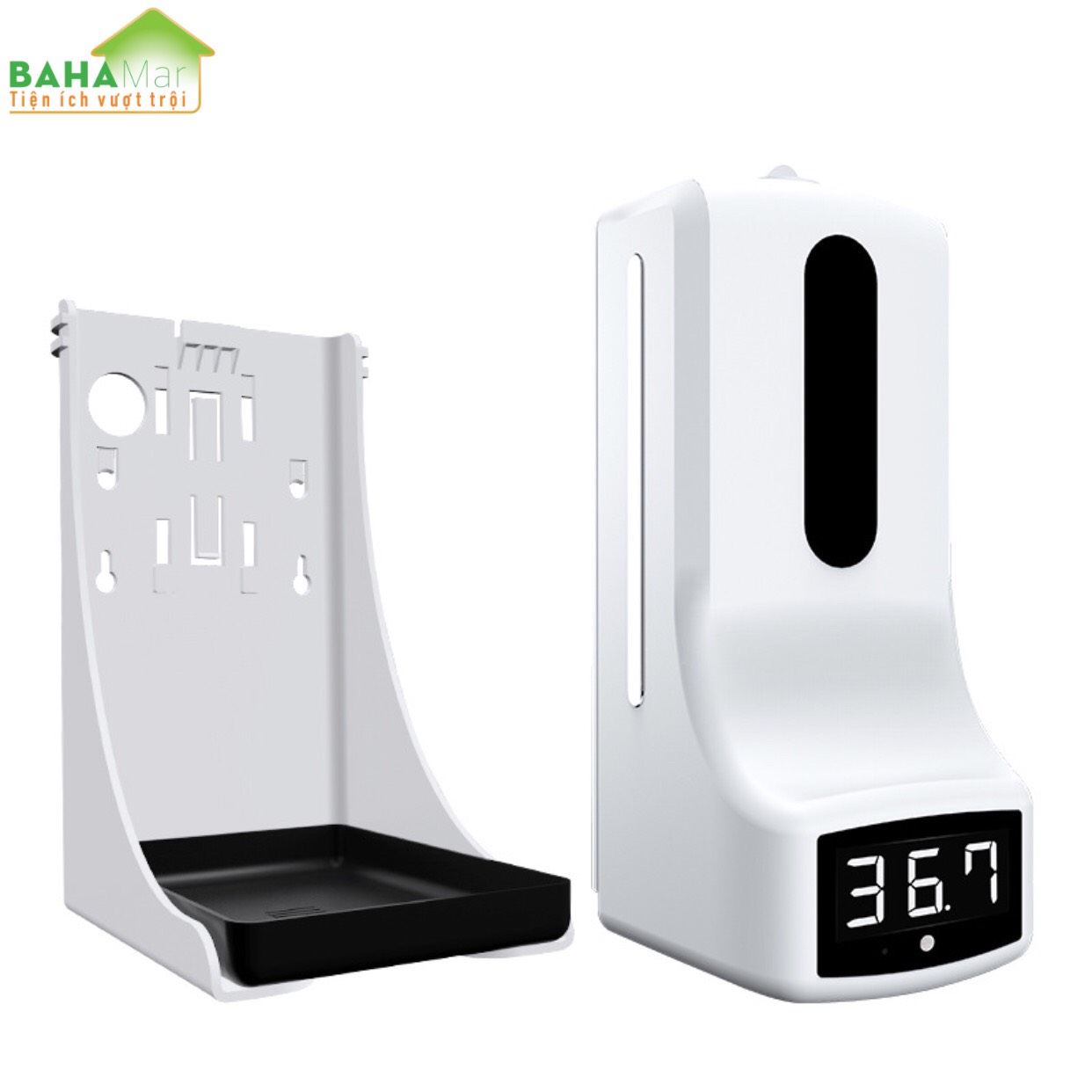 MÁY TÍCH HỢP 2 TRONG 1 ĐO NHIỆT ĐỘ VÀ PHUN CẢM ỨNG RỬA TAY KHỬ TRÙNG TỰ ĐỘNG K9Pro BAHAMAR