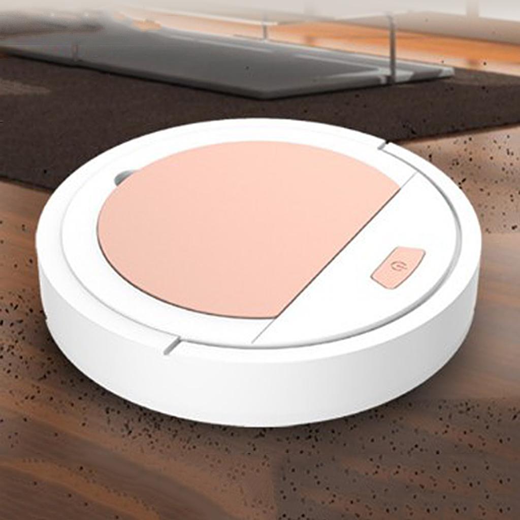 Robot Vacuum Cleaner 3.7V 3W Auto Sweeper for Hard Floors Carpets 1800Pa White