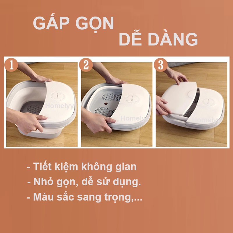 Bồn ngâm chân massage gấp gọn