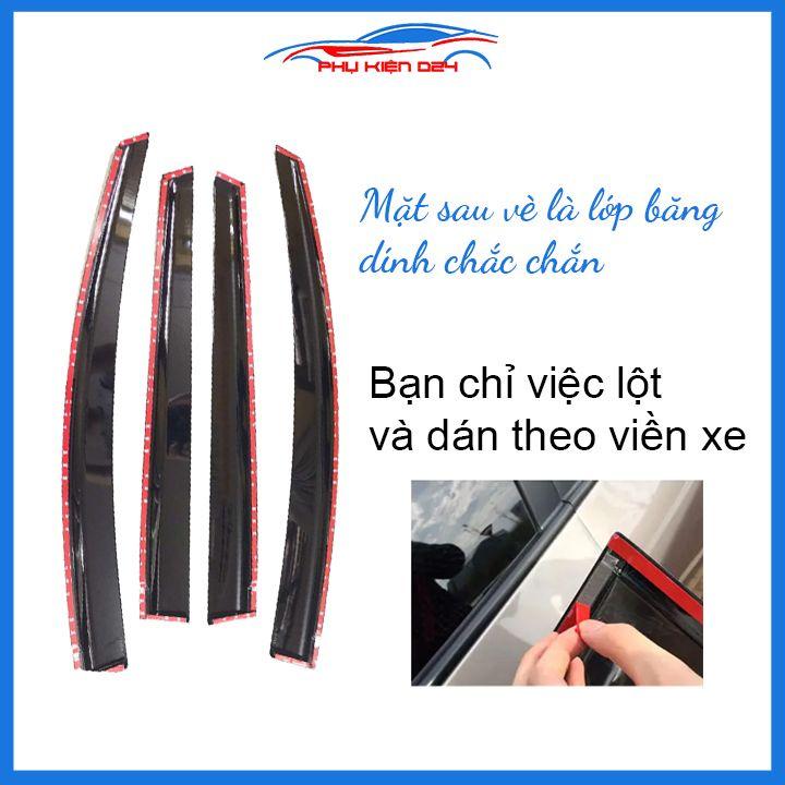 Vè mưa Vios 2008-2009-2010-2011-2012-2013 vè chỉ mạ che mưa bảo vệ xe