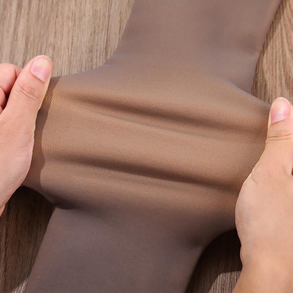 Nữ Mùa Đông Ấm Áo Liền Quần Legging Nữ Của Dày Mỏng Độ Đàn Hồi Nhiệt Thun Bên Ngoài Mặc Lông Cừu Tập Gym Quần