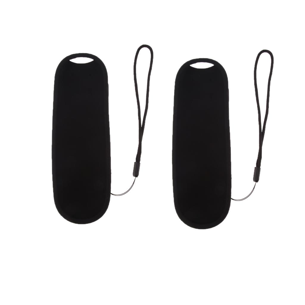 2PC Black TV Remote Control Cover For Sky Q Touch Remote Controller Black