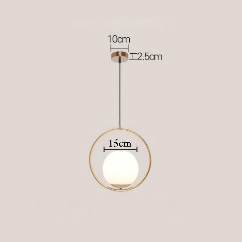 Combo 2 đèn thả OCEA hiện đại, cao cấp loại to D20cm kèm bóng LED chuyên dụng - Tô điểm cho không gian sống