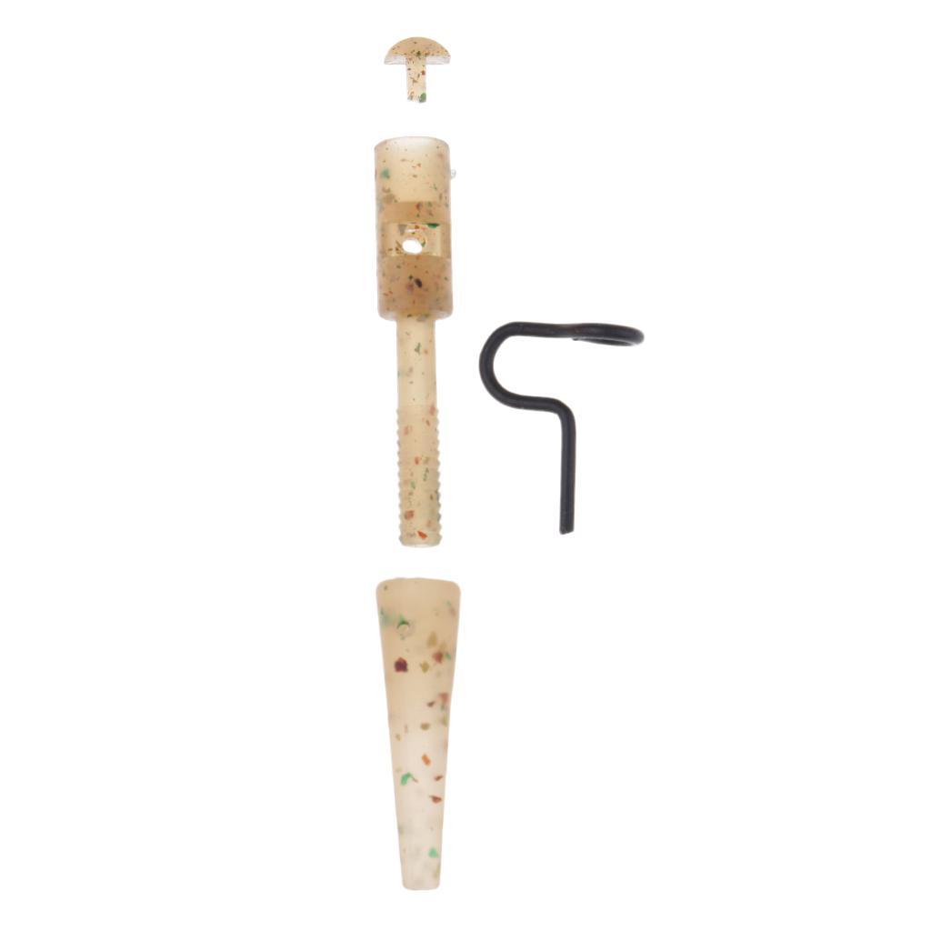 10pcs Carp Fishing Heavy Duty Clips & Tail Rubber Fishing Accessories High Quality Durable to Use