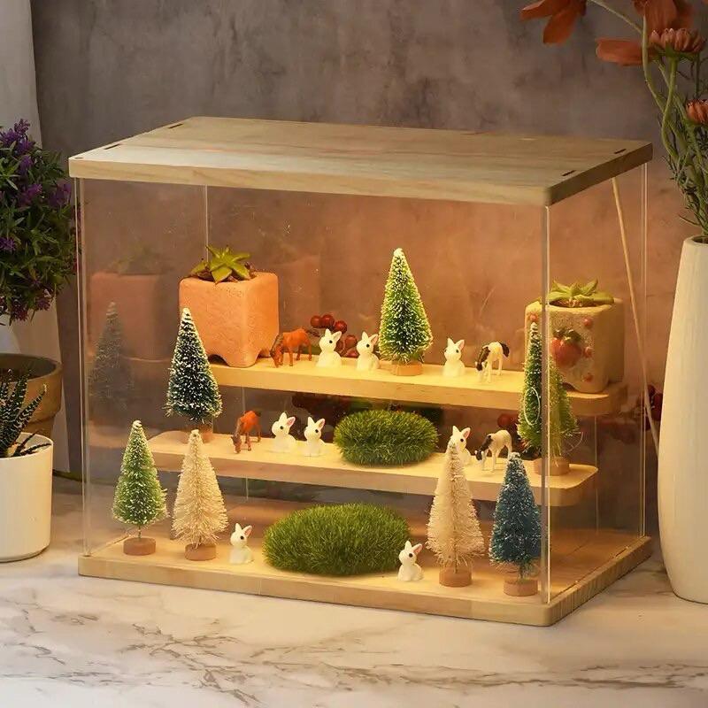Hộp mica kèm kệ trưng bày sản phẩm
