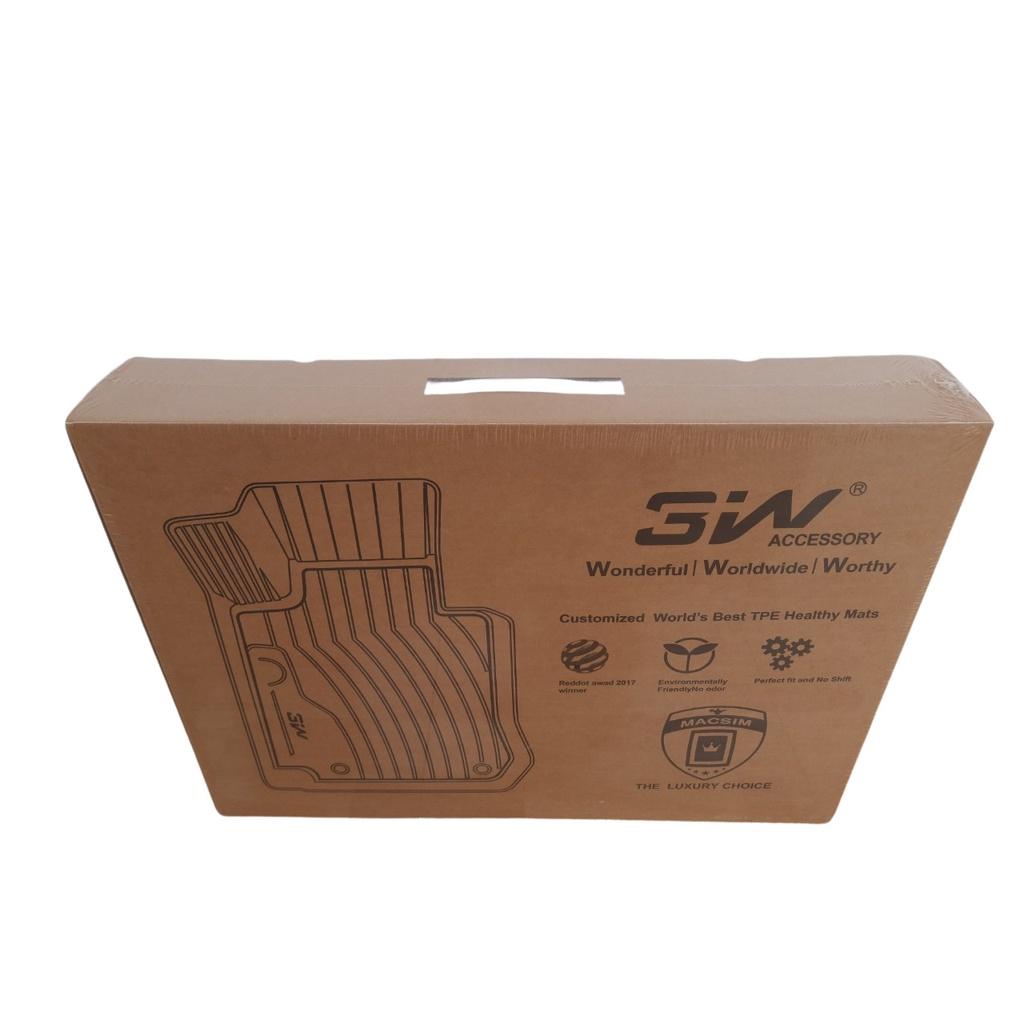 Thảm lót sàn xe ô tô Mercedes GLA 2015 - đến nay Nhãn hiệu Macsim 3W chất liệu nhựa TPE đúc khuôn cao cấp - màu đen