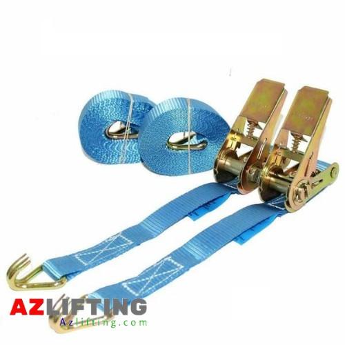 Dây tăng đơ 25mm 6 mét 1000kg móc J – dây xanh