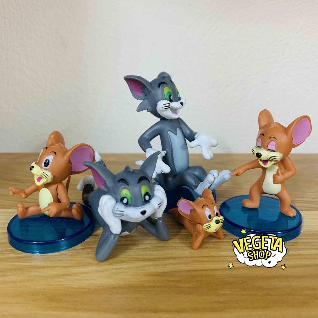 Mô Hình Tom và Jerry - Nhân Vật Hoạt Hình Tom and Jerry - Mèo Tom Chuột Jerry Chó Spike - Cao 2~8cm