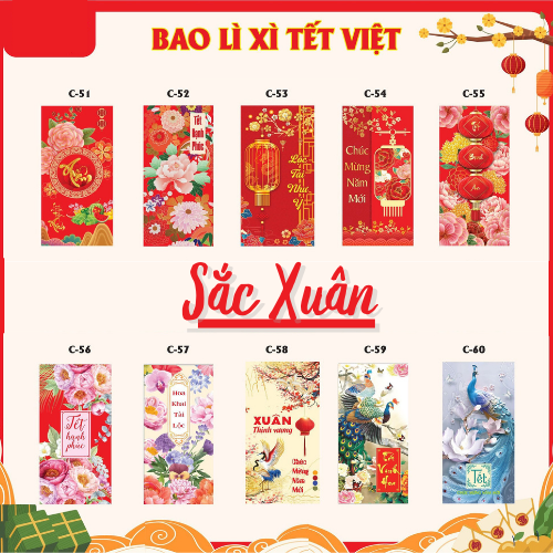 Bao Lì Xì 2023 Set 10 cái