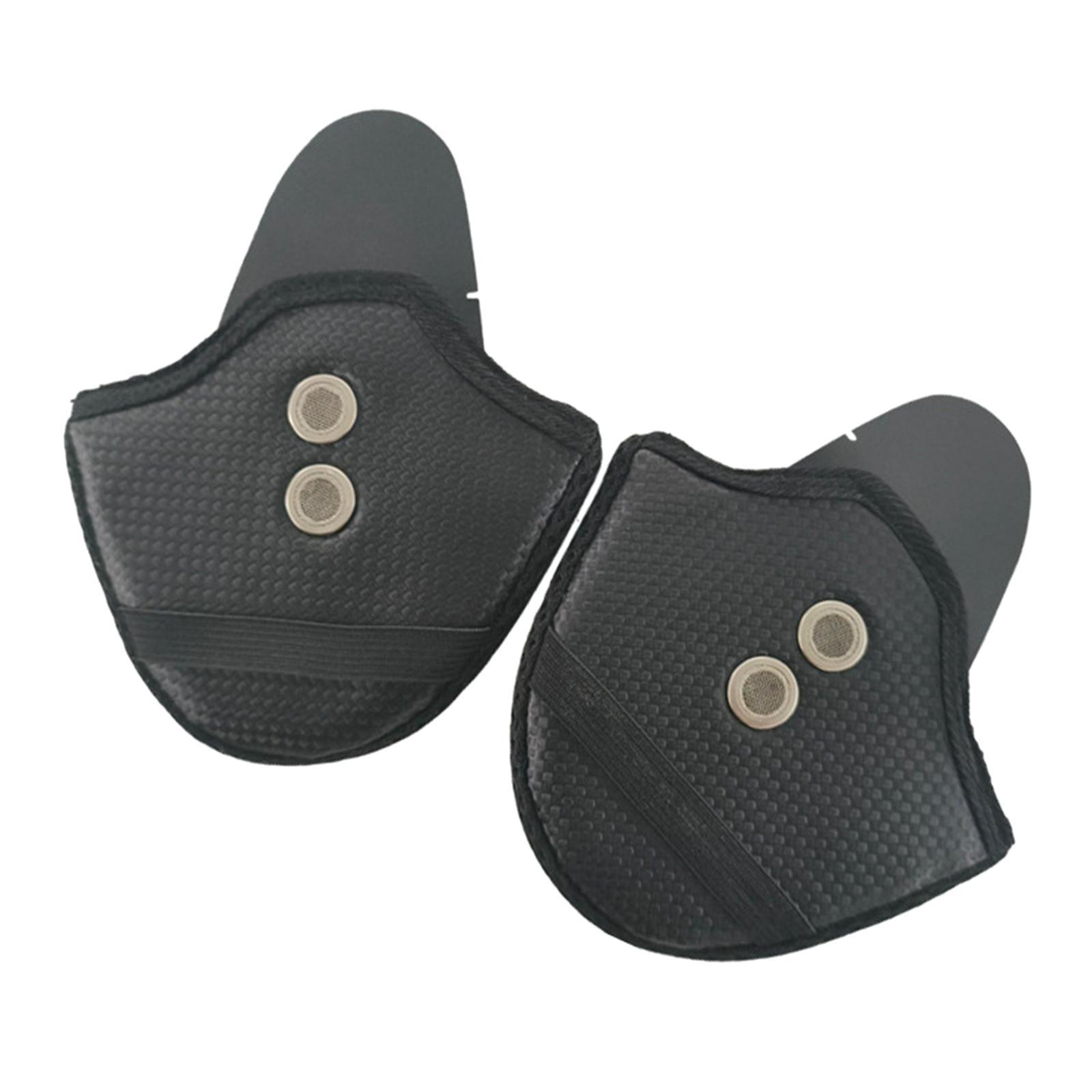 2x PU Leather Earmuffs Wind noise blocks Half Detachable Winter Ear Warmers Ear Protective Cover Ear Bezel Easy Installation