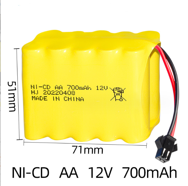 Pin Ni-Cd 9.6v 700mah Xếp Chồng 5+5 SM Thiết Bị Điện Xe Điều Khiển Hàng Mới 100%