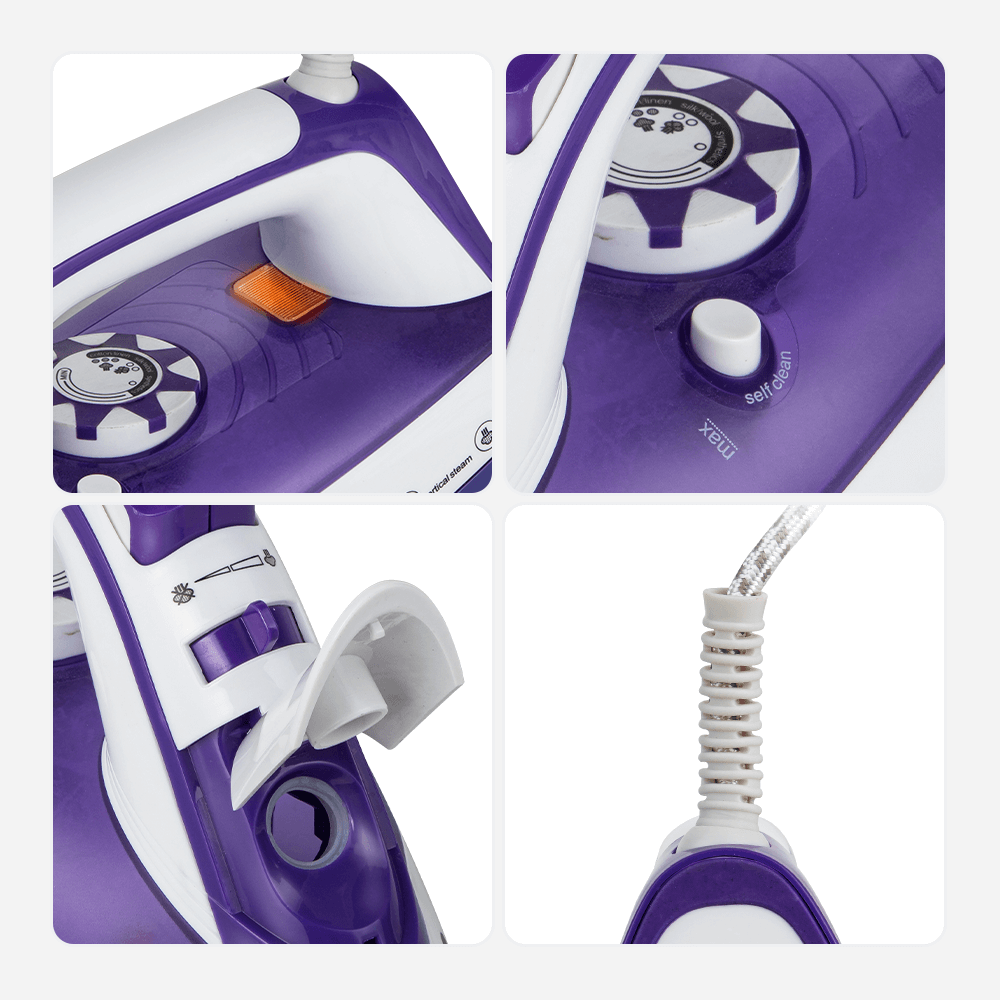 Bàn Ủi Hơi Nước Elmich SIE-3434 300ml, Hàng Chính Hãng, Nút Vặn Điều Chỉnh Nhiệt Độ - JoyMall