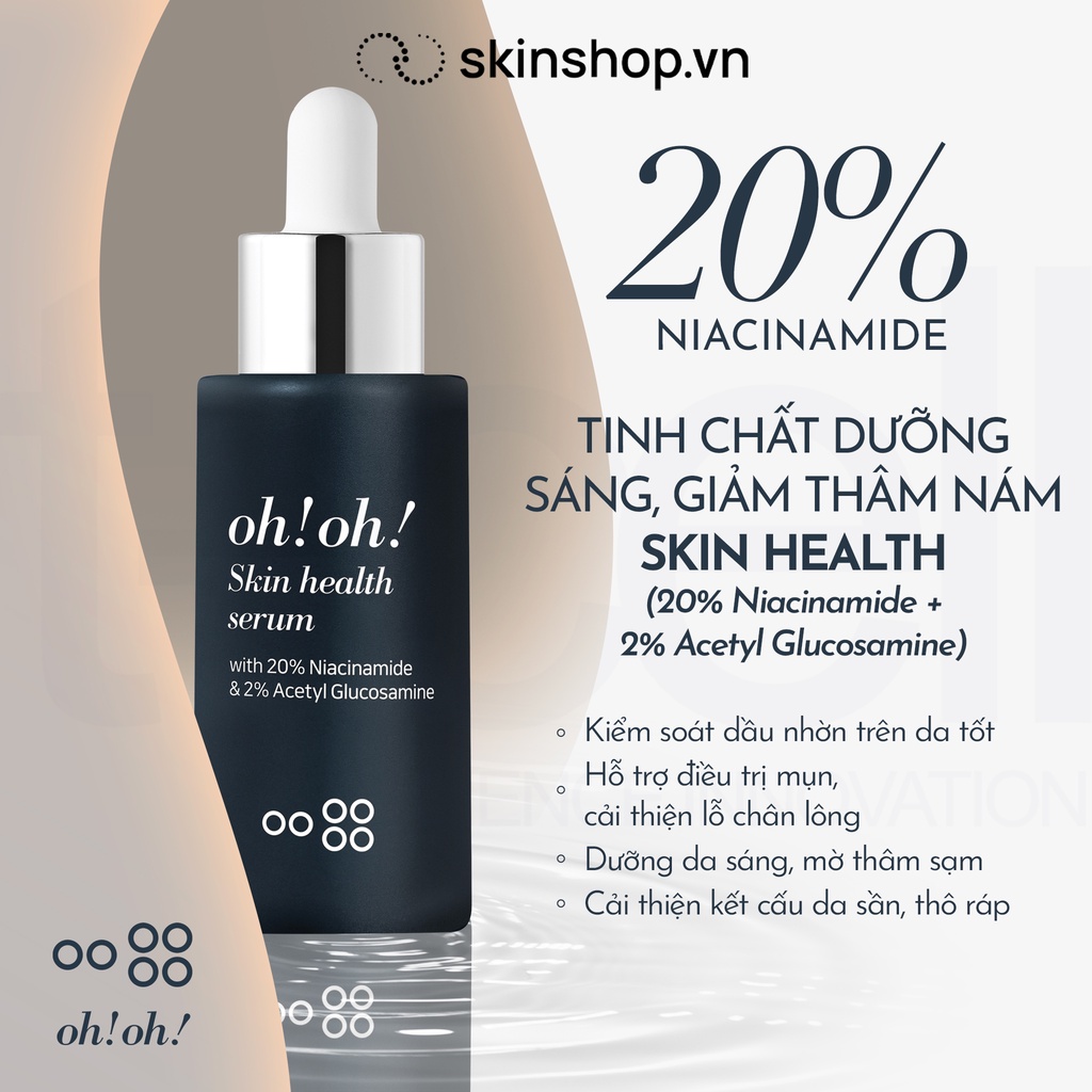 Tinh Chất Dưỡng Sáng Da Oh!Oh! 20% Niacinamide Skin Health Serum 30ml