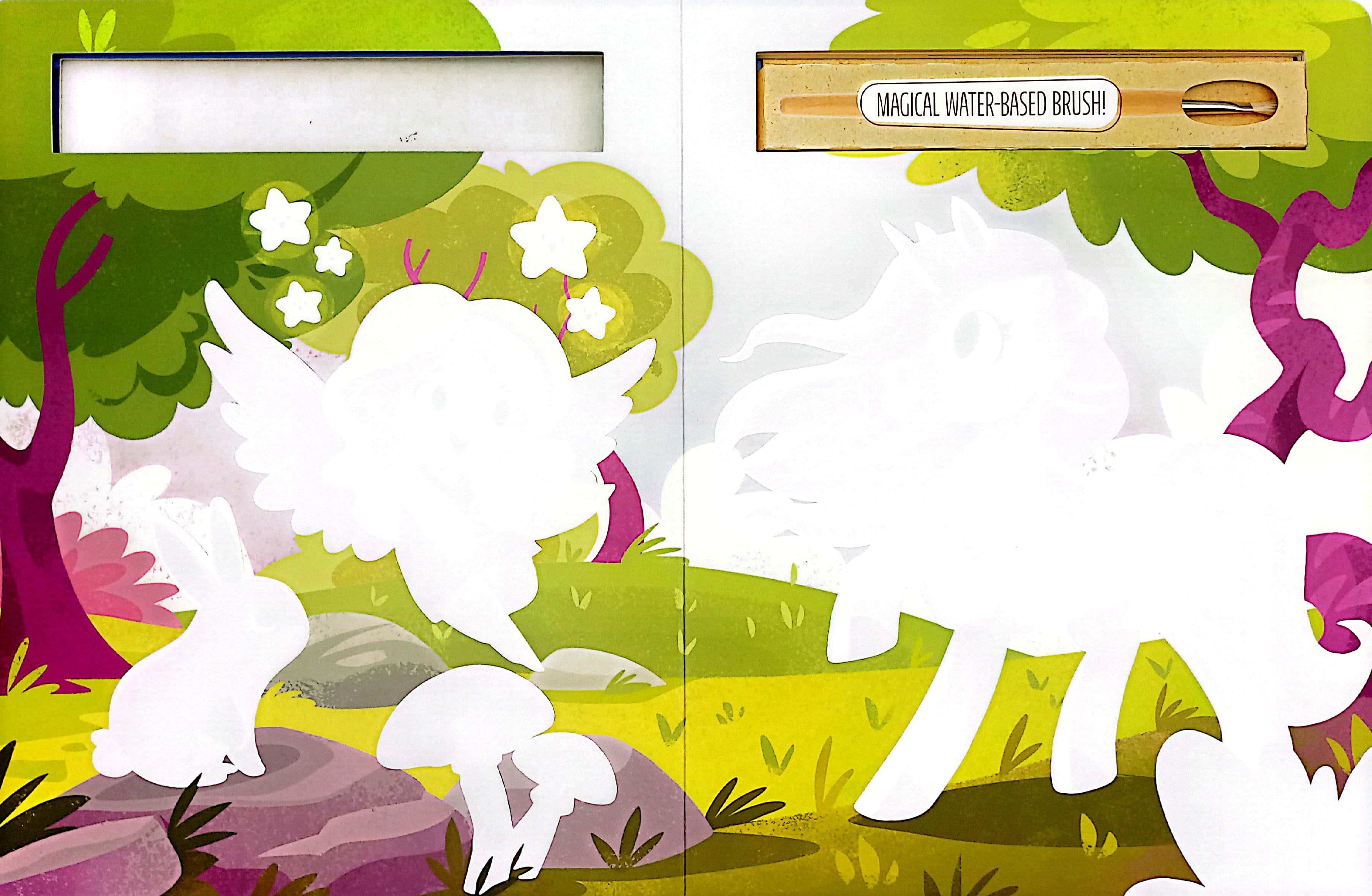 Sách ngoại văn: Magic Ink - A Free The Colours Brush Book - Unicorns