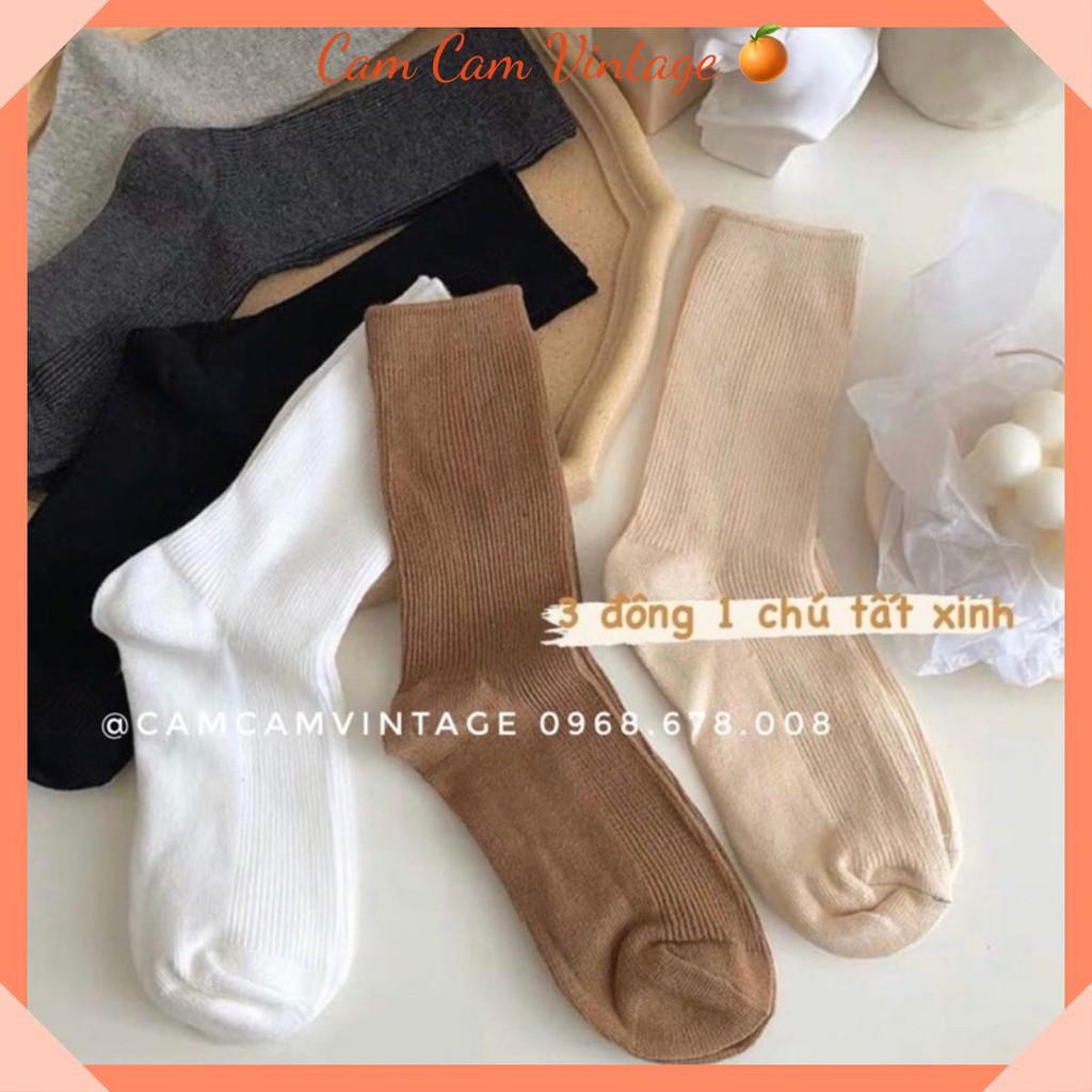 TẤT CỔ CAO NAM NỮ  TONE MÀU NÂU CAMEL BE TẤT LEN GÂN MỊN VỚ VINTAGE  , SET TẤT QUÀ TẶNG NOEL NGÀY LỄ